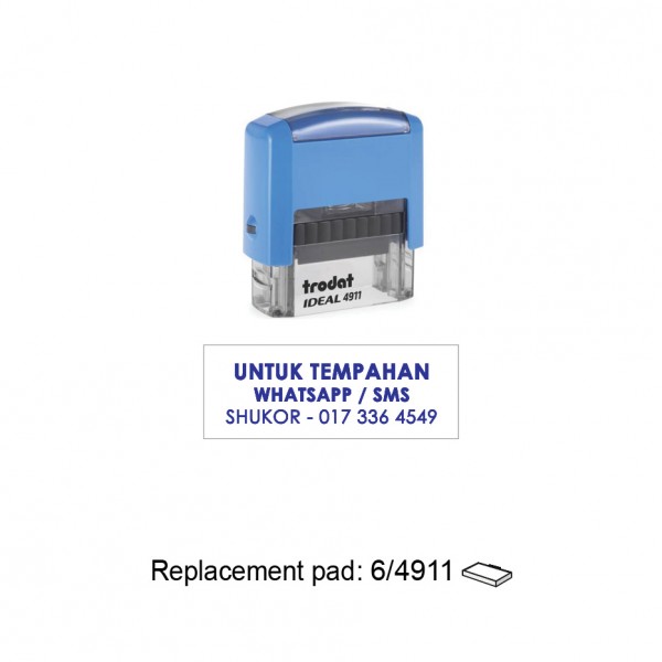 Trodat 4911 Ideal Self Inking Stamp 38x14mm